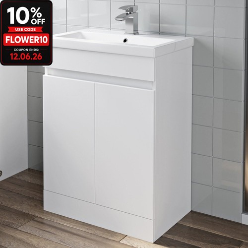 600mm freestanding vanity unit - freestanding,