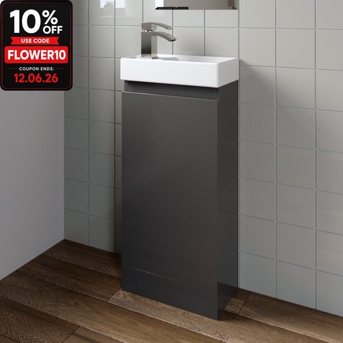 Gloss grey floor standing - grey,