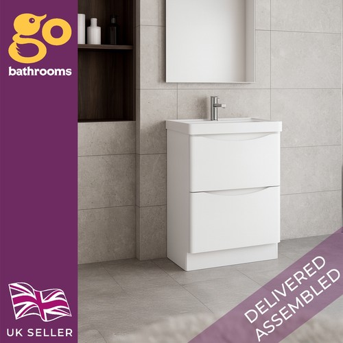 600mm white gloss floor - gloss,