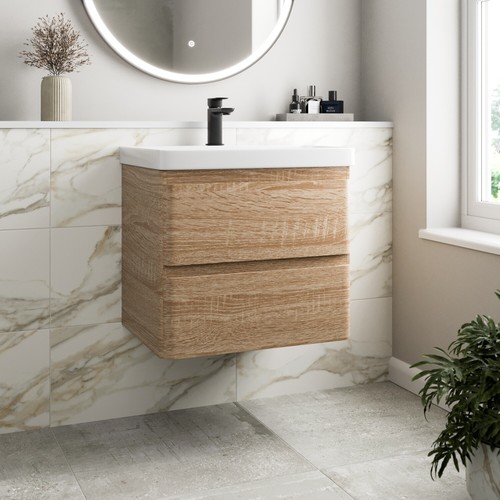 Wall mounted bathroom - wall, vanity